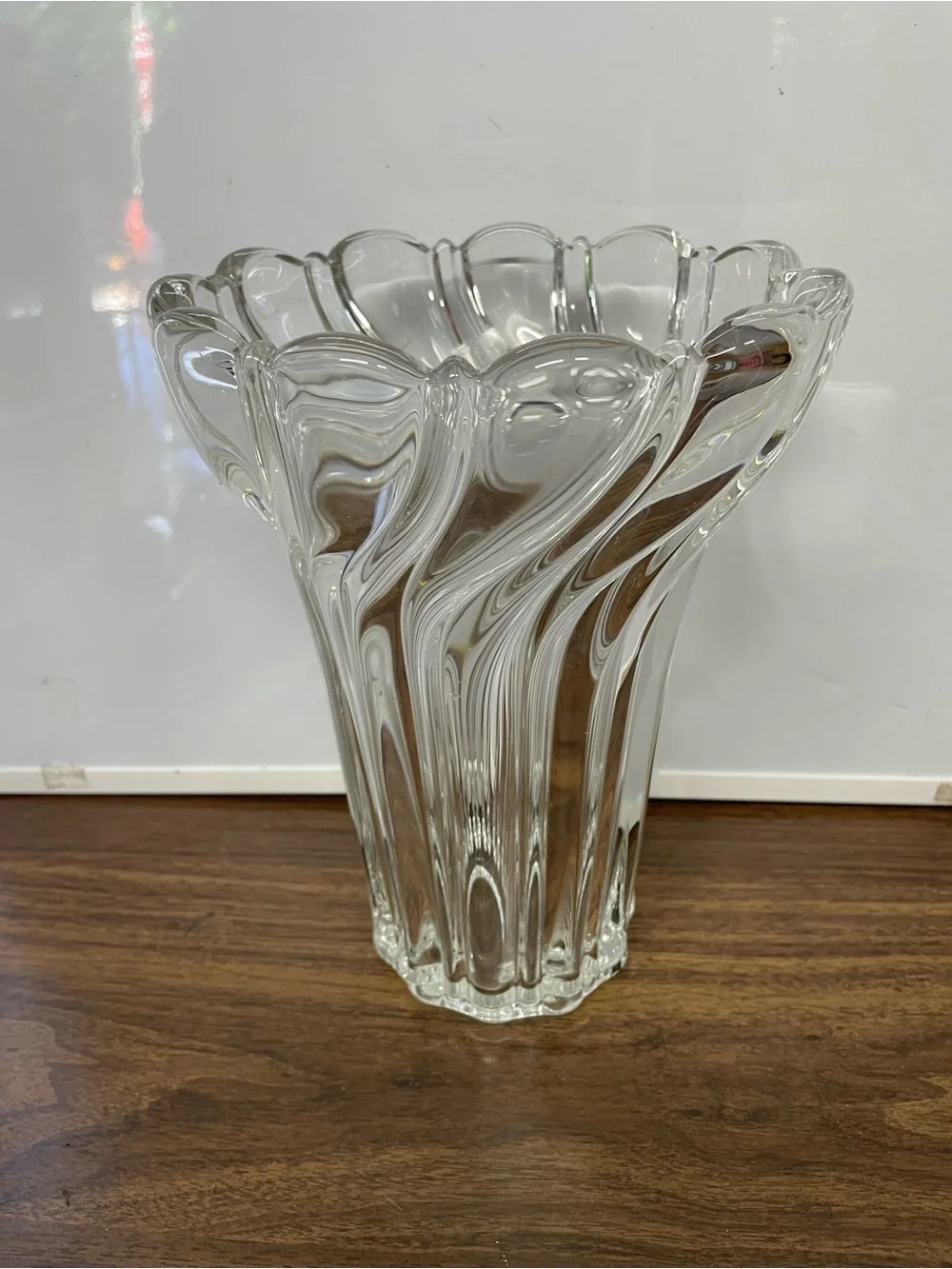 Mikasa Peppermint Clear Glass Vase 8